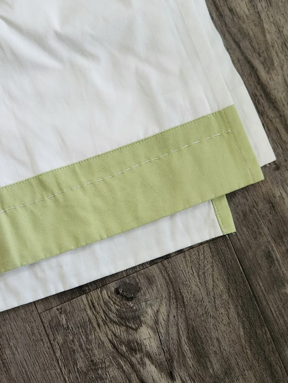 Pottery Barn White 100% Cotton Surfing Shower Curtain 72x72in NWOT